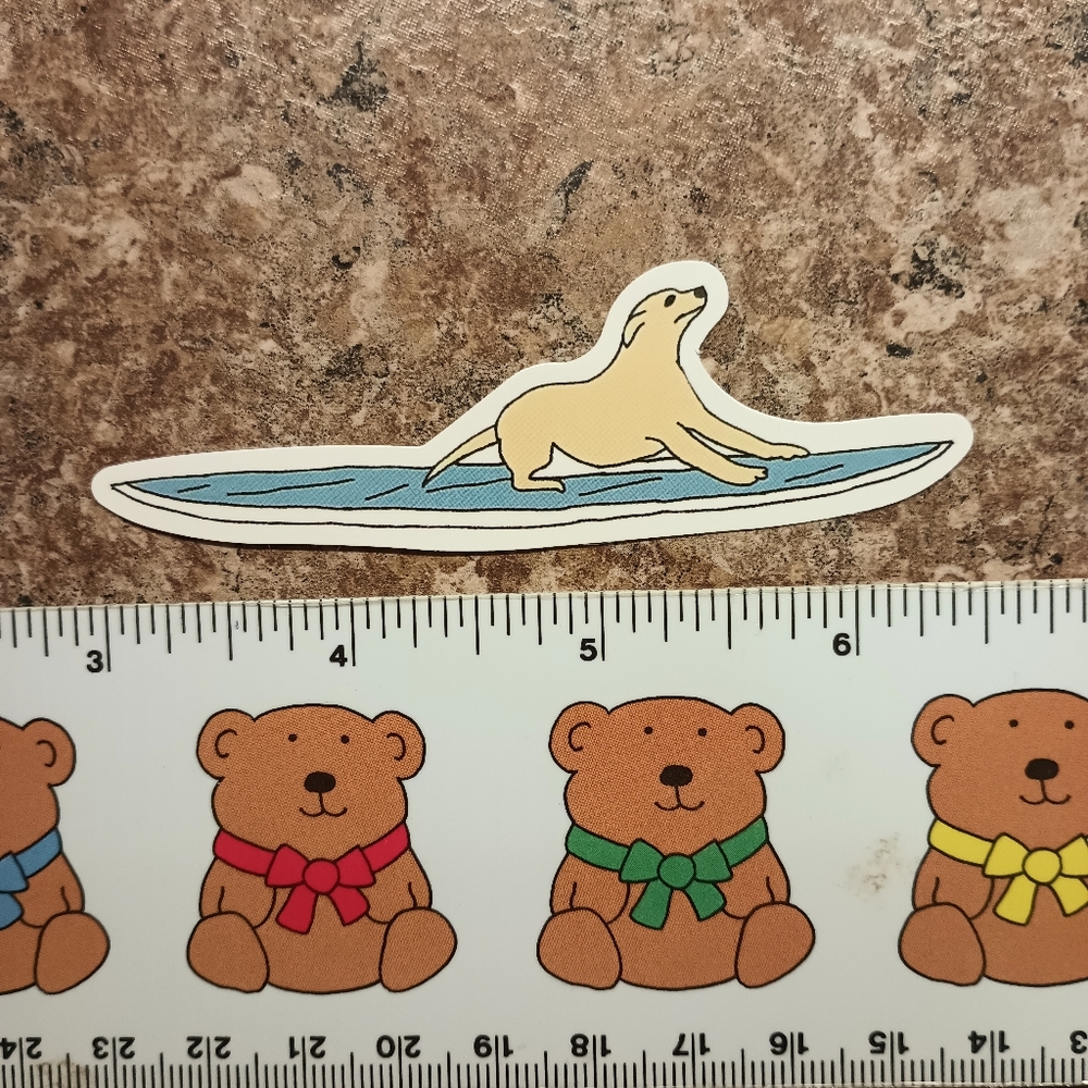 10/$10 Ocean Beach Coastal Vacation Surf Dog Phone Bottle Laptop Decal Sticker